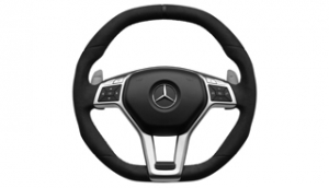 AMG Performance steering wheel, 3-spoke design, with aluminium s