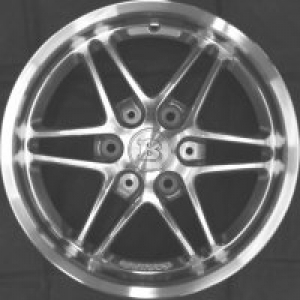 Brabus Mono VII alloy wheel, black chrome effect, front axle