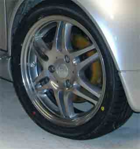 Brabus Monoblock VI 17" wheel set, aluminium polished