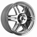 BRABUS Monoblock VI Double spoke design three-piece forged silver polished "High Gloss" front